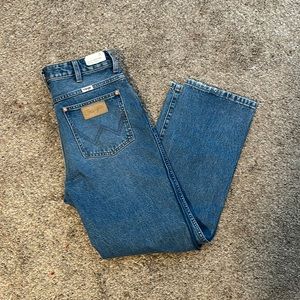High Rise straight leg Wranglers